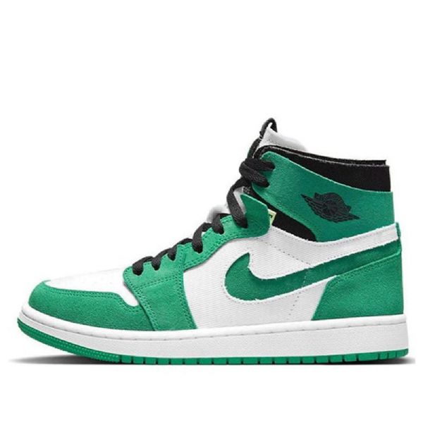 Nike Air Jordan 1 High Tops Zoom Komfort Retro Basketball Shoes Dame Grønn