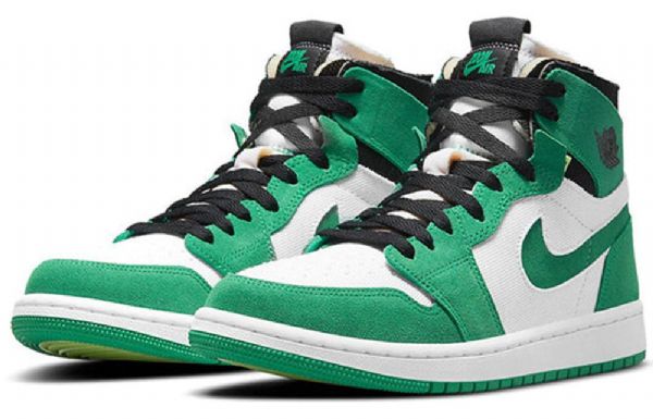 Nike Air Jordan 1 High Tops Zoom Komfort Retro Basketball Shoes Dame Grønn