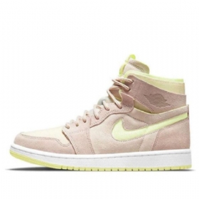 Nike Air Jordan 1 High Tops Zoom Komfort Retro Basketball Shoes Dame Khaki Grønn