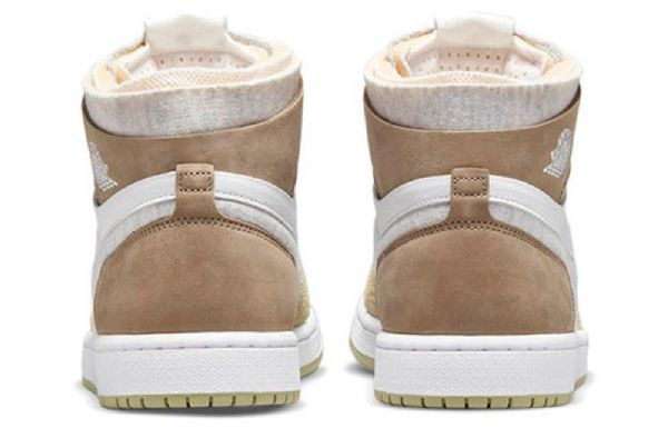 Nike Air Jordan 1 High Tops Zoom Komfort Retro Basketball Shoes Dame Olivengrønne