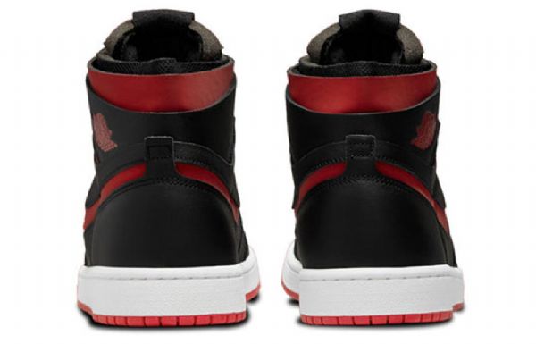 Nike Air Jordan 1 High Tops Zoom Komfort Retro Basketball Shoes Dame Svarte Rød