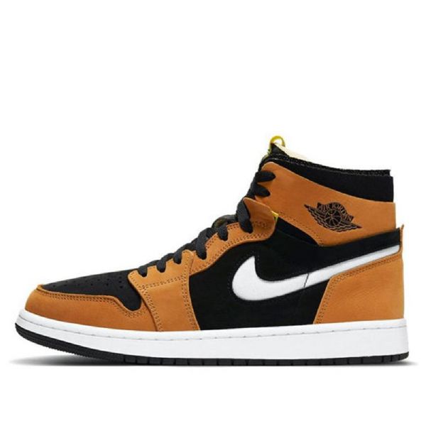 Nike Air Jordan 1 High Tops Zoom Komfort Retro Basketball Shoes Herre Brune Svarte
