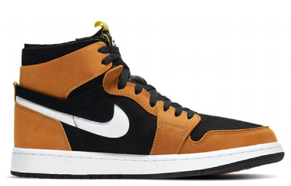 Nike Air Jordan 1 High Tops Zoom Komfort Retro Basketball Shoes Herre Brune Svarte