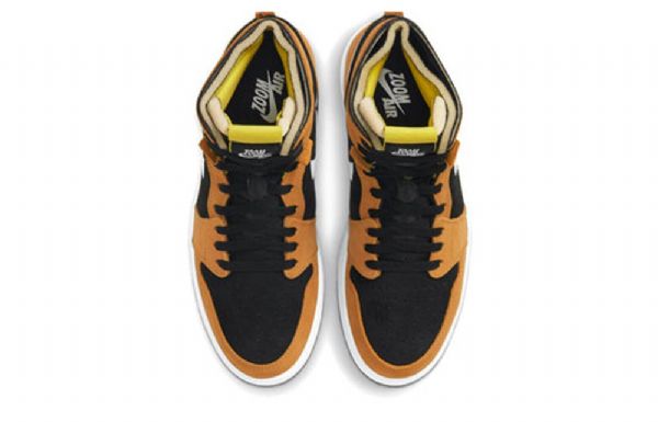 Nike Air Jordan 1 High Tops Zoom Komfort Retro Basketball Shoes Herre Brune Svarte