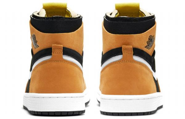 Nike Air Jordan 1 High Tops Zoom Komfort Retro Basketball Shoes Herre Brune Svarte