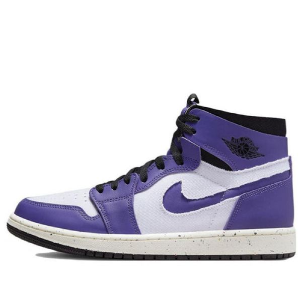 Nike Air Jordan 1 High Tops Zoom Komfort Retro Basketball Shoes Herre Lilla