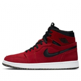 Nike Air Jordan 1 High Tops Zoom Komfort Retro Basketball Shoes Herre Rød