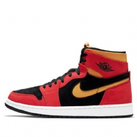 Nike Air Jordan 1 High Tops Zoom Komfort Retro Basketball Shoes Herre Rød