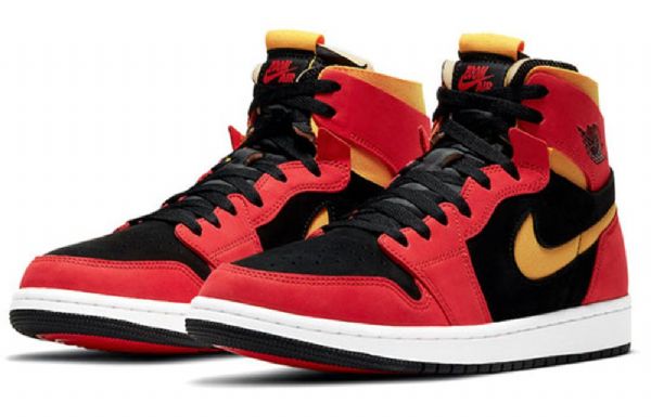 Nike Air Jordan 1 High Tops Zoom Komfort Retro Basketball Shoes Herre Rød