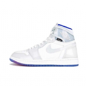 Nike Air Jordan 1 High Tops Zoom Racer Sko Herre Blå