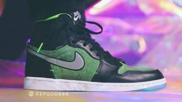 Nike Air Jordan 1 High Tops Zoom Rage Sko Herre Grønn