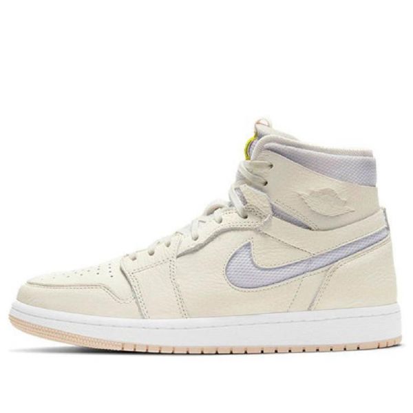 Nike Air Jordan 1 High Tops Zoom Retro Basketball Shoes Dame Hvite