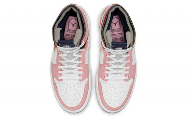 Nike Air Jordan 1 High Tops Zoom Retro Basketball Shoes Dame Rosa