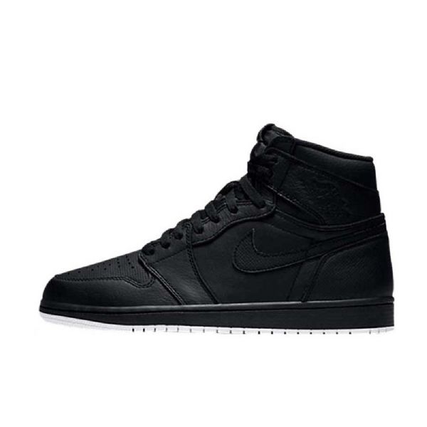 Nike Air Jordan 1 High Topsout Sko Herre Svarte