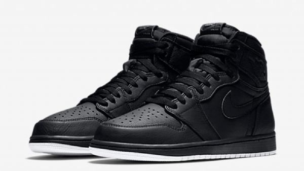 Nike Air Jordan 1 High Topsout Sko Herre Svarte