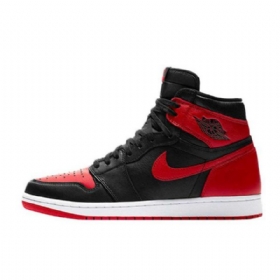 Nike Air Jordan 1 Homage To Home Sko Herre Svarte Rød