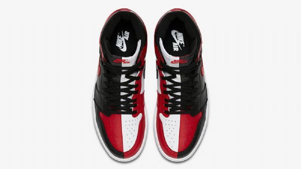 Nike Air Jordan 1 Homage To Home Sko Herre Svarte Rød