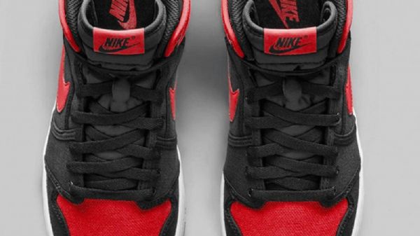 Nike Air Jordan 1 Ko Bred Sko Herre Svarte Rød