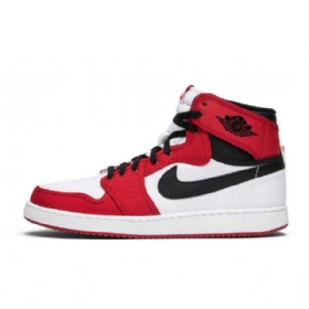 Nike Air Jordan 1 Ko Chicago Sko Dame Rød Hvite