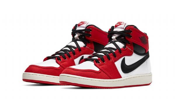 Nike Air Jordan 1 Ko Chicago Sko Dame Rød Hvite