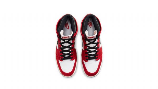 Nike Air Jordan 1 Ko Chicago Sko Dame Rød Hvite