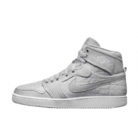 Nike Air Jordan 1 Ko High Tops Og Pure Platinum Sko Herre Grå