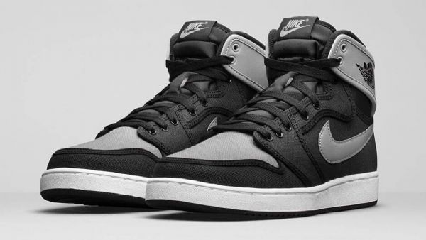 Nike Air Jordan 1 Ko High Tops Og Shadow Sko Herre Svarte Grå