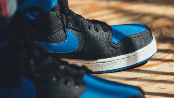 Nike Air Jordan 1 Ko High Tops Og Sko Herre Blå Svarte