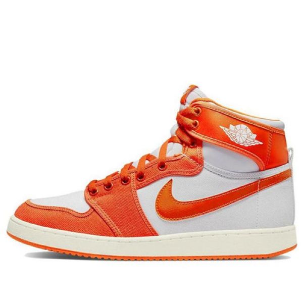 Nike Air Jordan 1 Ko High Tops Retro Basketball Shoes Herre Oransje Hvite