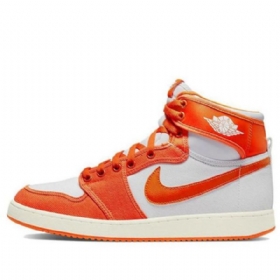 Nike Air Jordan 1 Ko High Tops Retro Basketball Shoes Herre Oransje Hvite