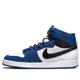 Nike Air Jordan 1 Ko Retro Basketball Shoes Herre Blå