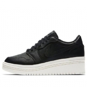 Nike Air Jordan 1 Lifted Retro Basketball Shoes Dame Svarte