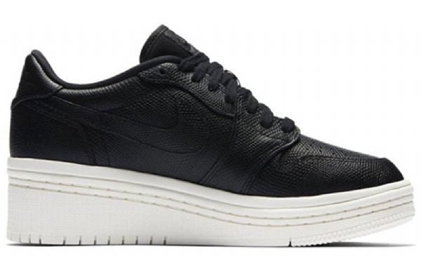 Nike Air Jordan 1 Lifted Retro Basketball Shoes Dame Svarte