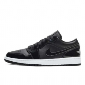 Nike Air Jordan 1 Low Tops All-star Sko Herre Svarte