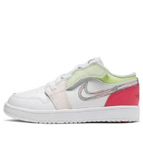 Nike Air Jordan 1 Low Tops Alt Ps Retro Basketball Shoes Barn Hvite