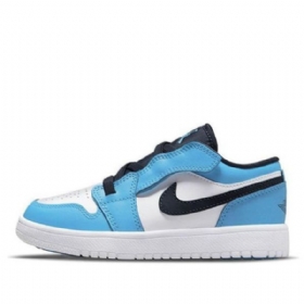Nike Air Jordan 1 Low Tops Alt Ps Retro Basketball Shoes Herre Blå Hvite