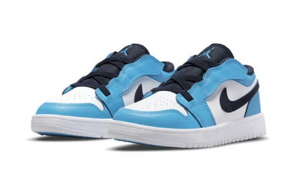 Nike Air Jordan 1 Low Tops Alt Ps Retro Basketball Shoes Herre Blå Hvite