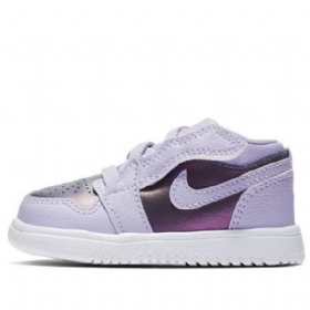 Nike Air Jordan 1 Low Tops Alt Purple Td Sko Barn Lilla