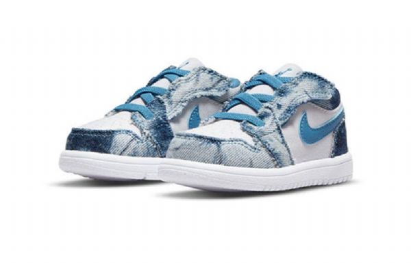 Nike Air Jordan 1 Low Tops Alt Td Sko Barn Blå