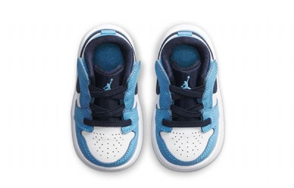 Nike Air Jordan 1 Low Tops Alt Td Sko Barn Blå Hvite