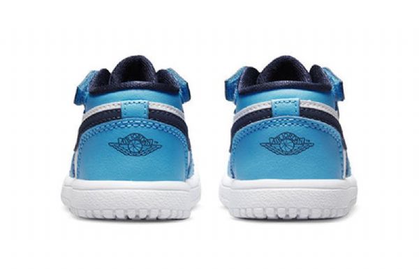 Nike Air Jordan 1 Low Tops Alt Td Sko Barn Blå Hvite