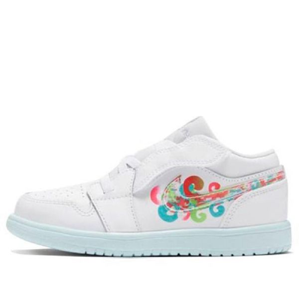 Nike Air Jordan 1 Low Tops Alt Td Sko Barn Hvite