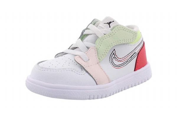 Nike Air Jordan 1 Low Tops Alt Td Sko Barn Hvite