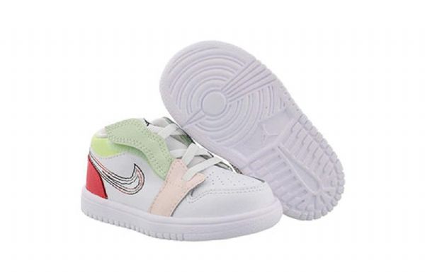 Nike Air Jordan 1 Low Tops Alt Td Sko Barn Hvite