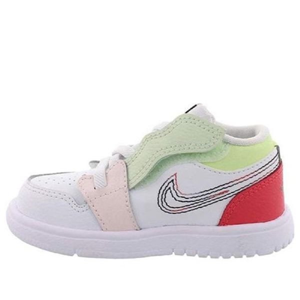 Nike Air Jordan 1 Low Tops Alt Td Sko Barn Hvite