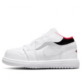 Nike Air Jordan 1 Low Tops Alt Td Sko Barn Hvite