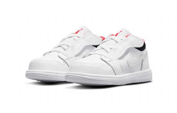 Nike Air Jordan 1 Low Tops Alt Td Sko Barn Hvite