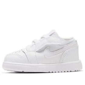 Nike Air Jordan 1 Low Tops Alt Td Sko Barn Hvite