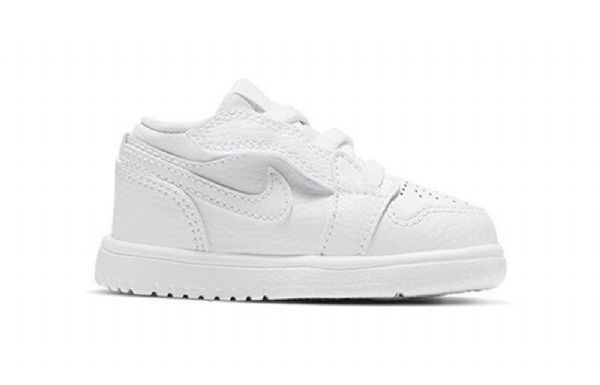 Nike Air Jordan 1 Low Tops Alt Td Sko Barn Hvite
