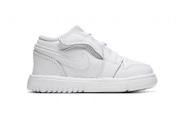 Nike Air Jordan 1 Low Tops Alt Td Sko Barn Hvite